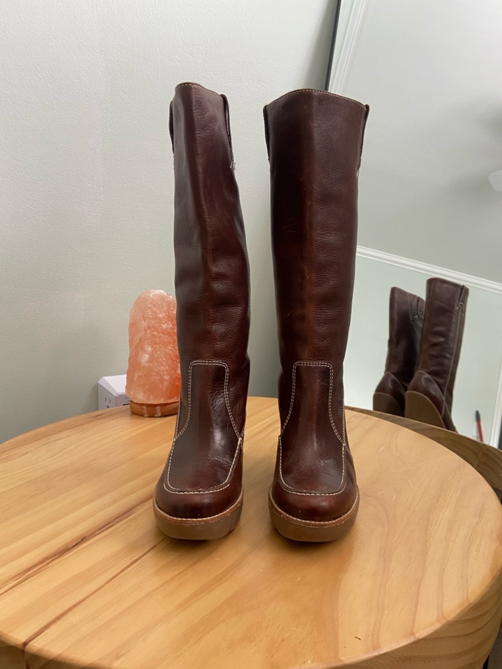 Vintage Y2K Michael Kors Knee-high Wedge Pull-on Boots